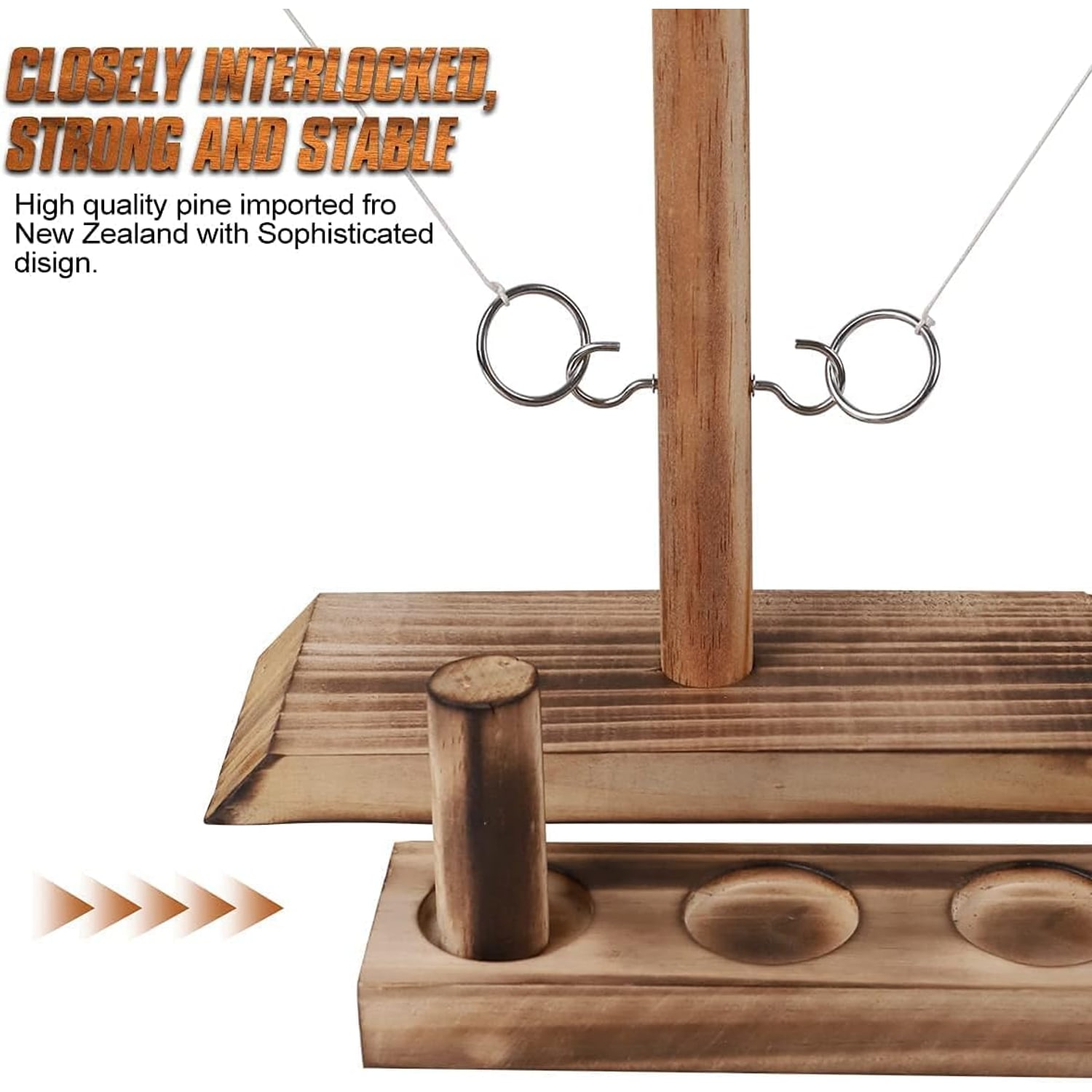 Hook and Ring Toss Game