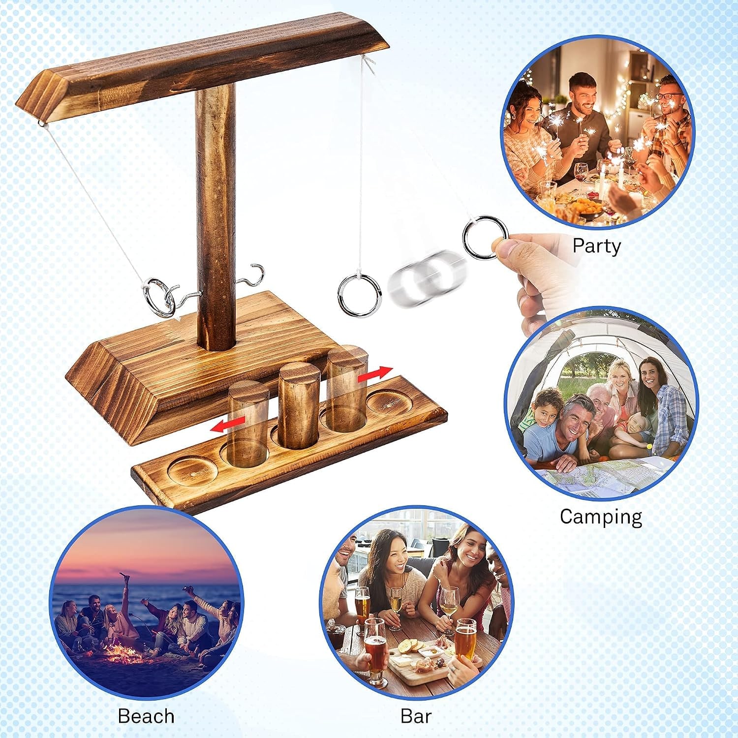 Hook and Ring Toss Game