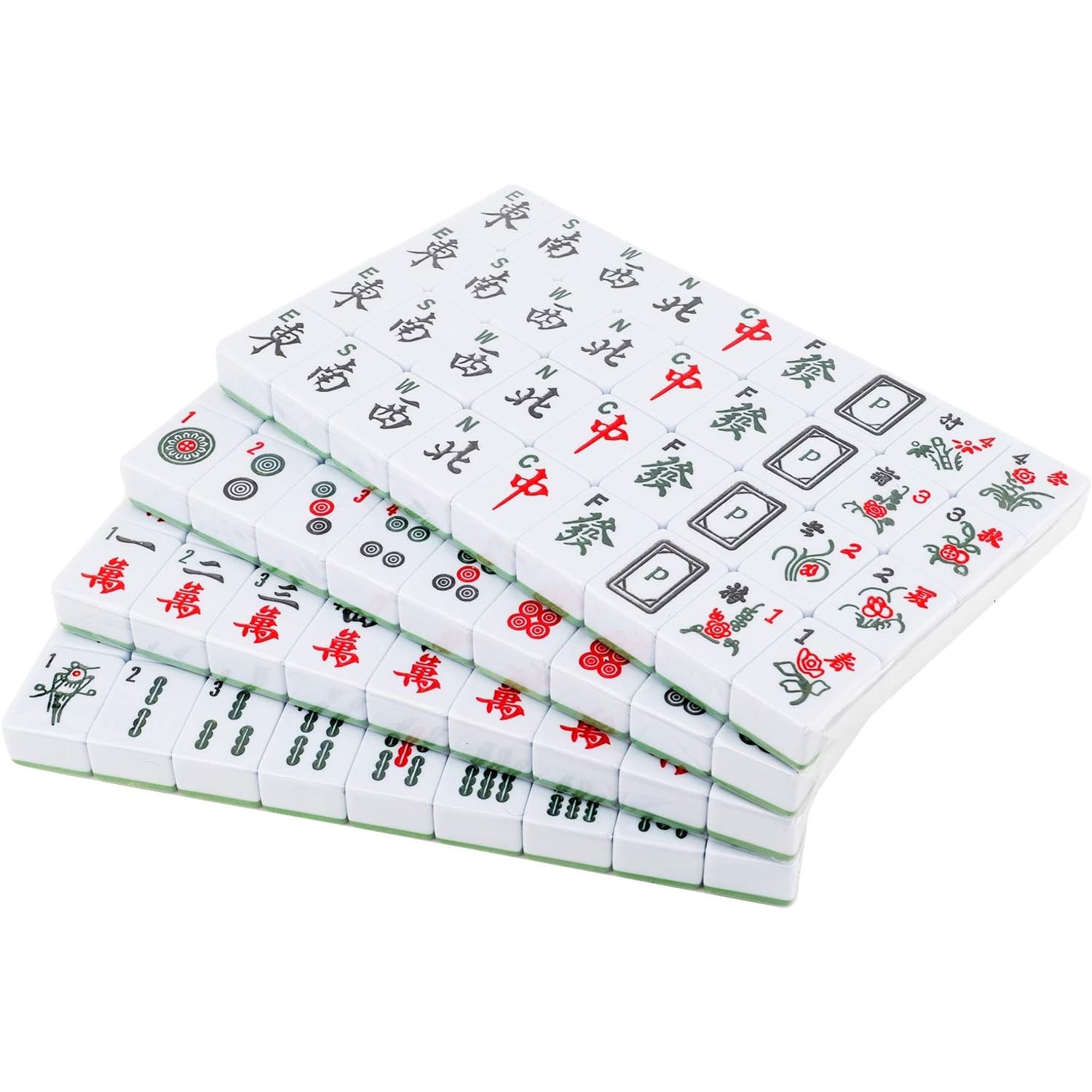 Mahjong Set with English Characters and 144 Resin Tiles: image 2