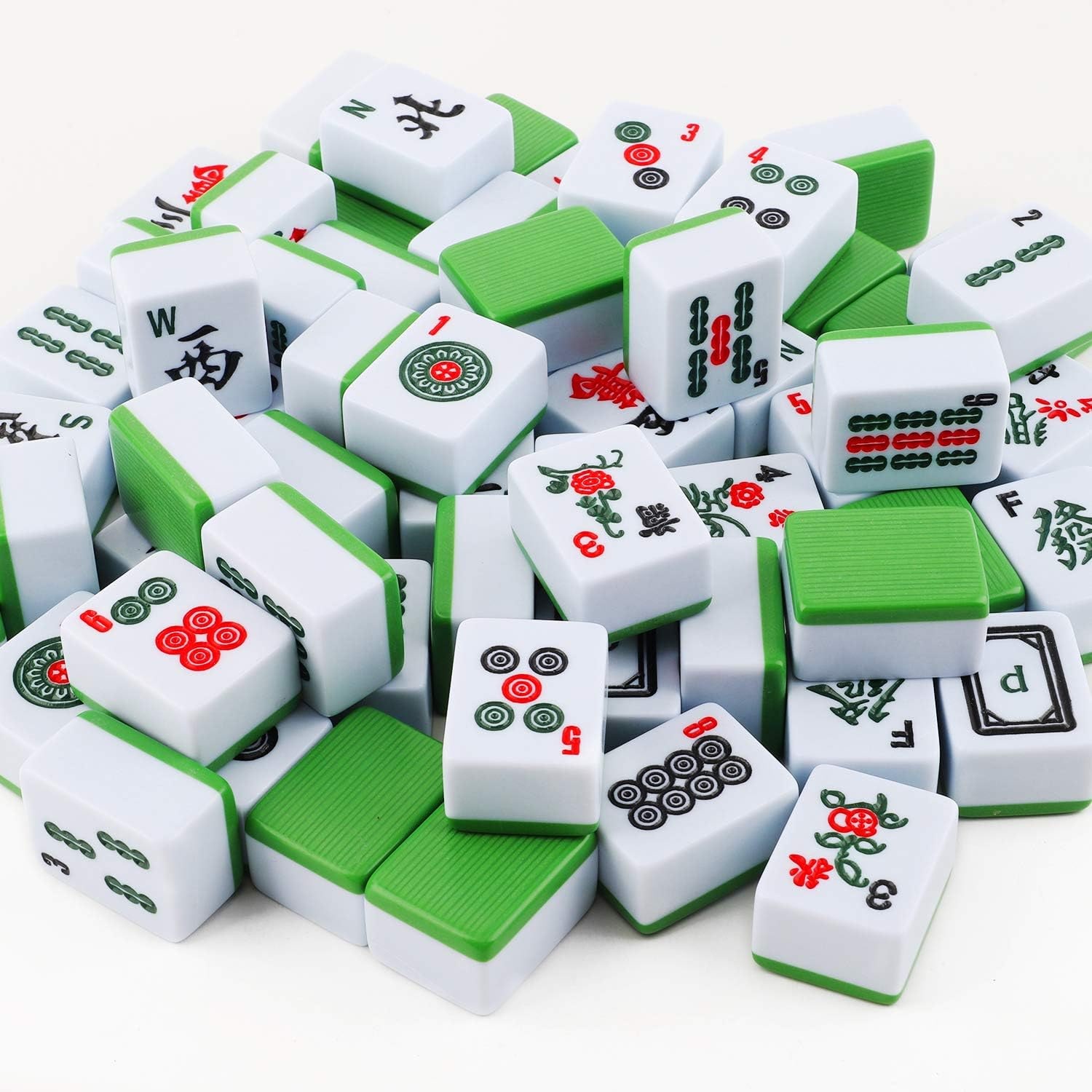 Mahjong Set with English Characters and 144 Resin Tiles: image 5
