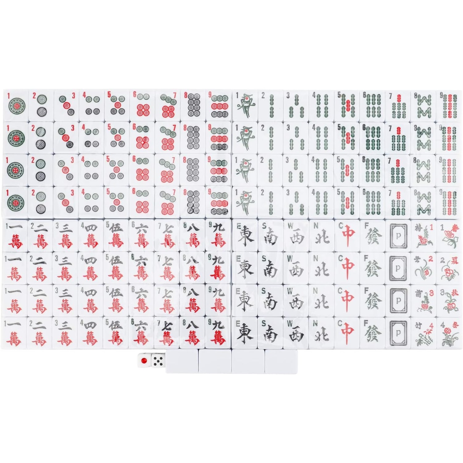 Mahjong Set with English Characters and 144 Resin Tiles: image 6