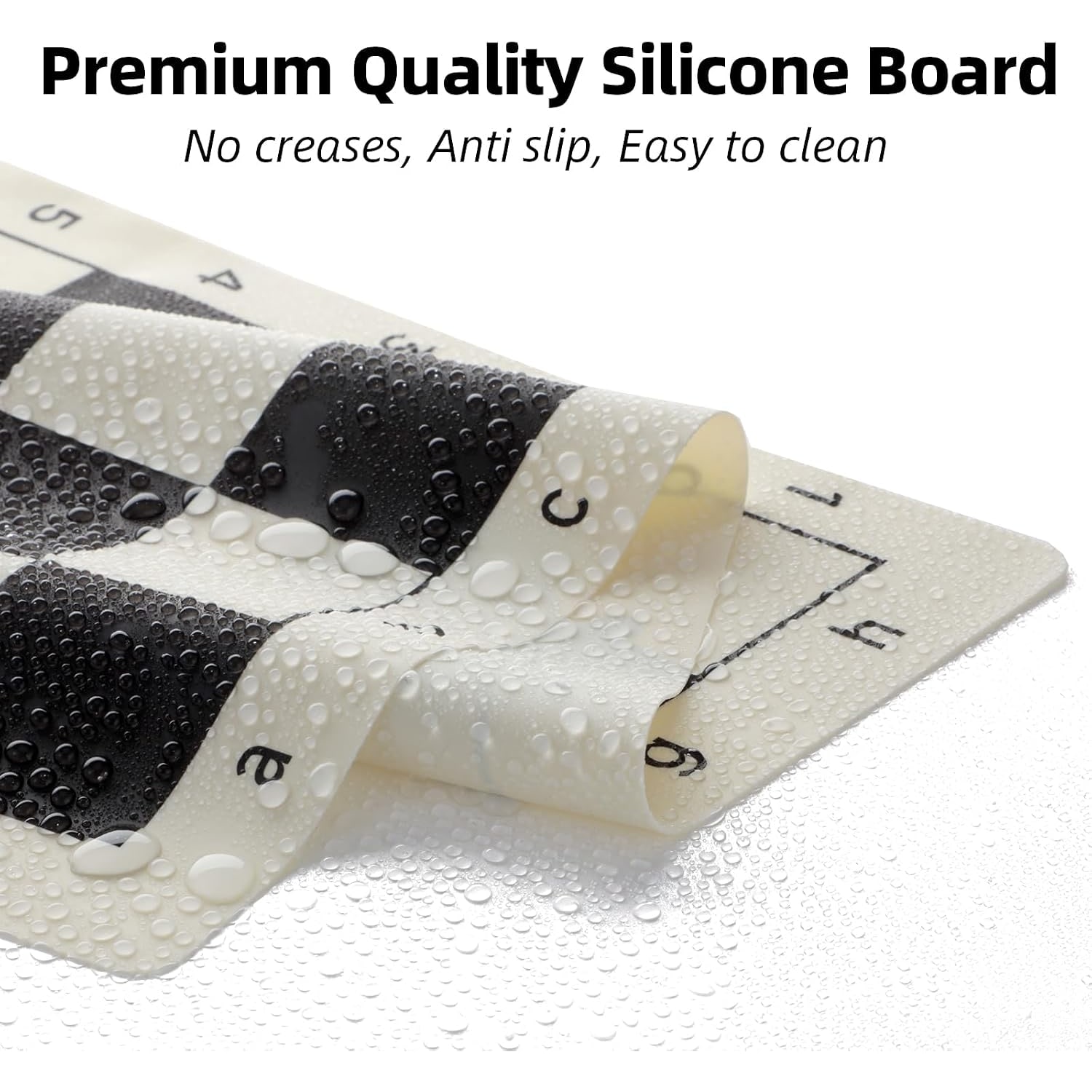 Silicone Roll-Up Chess Set with Weighted Pieces (20 inch): image 3