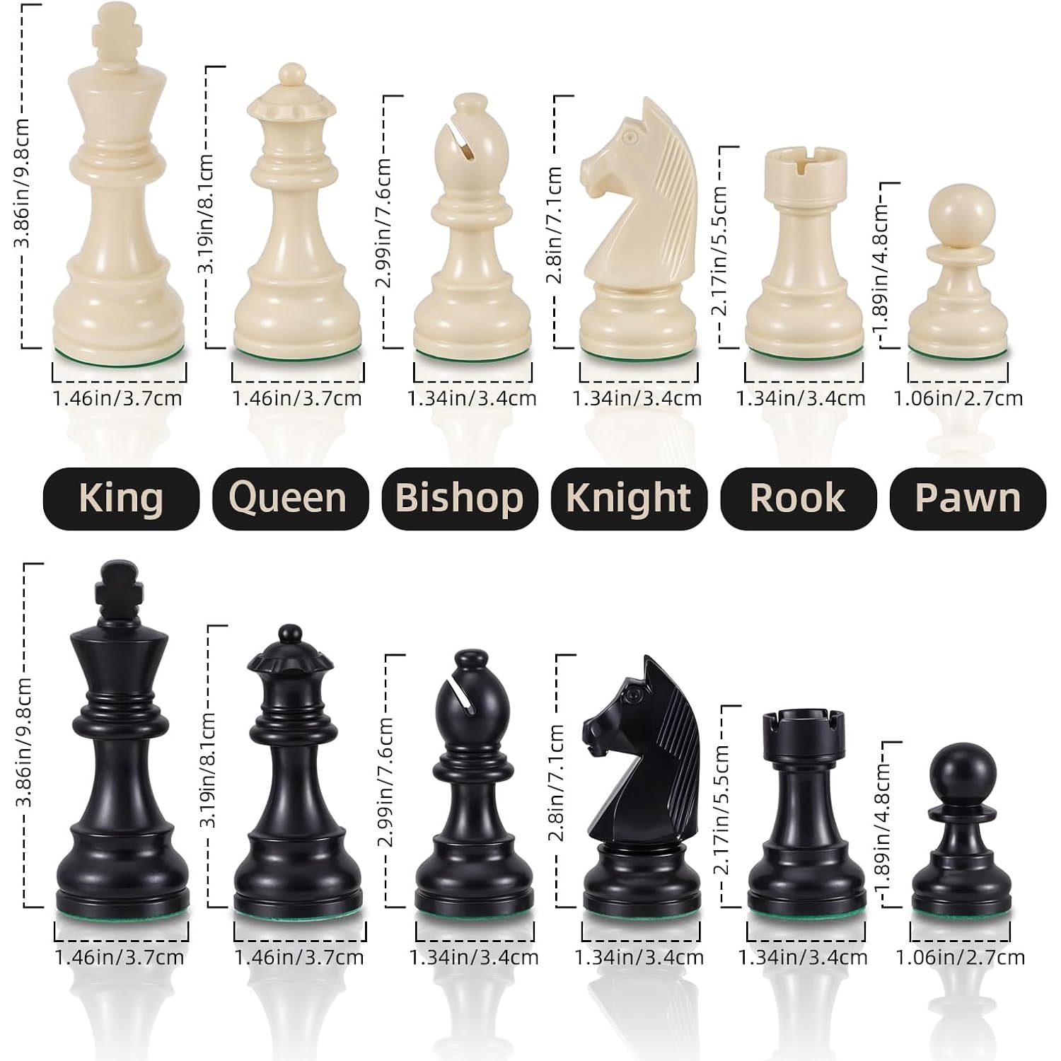 Silicone Roll-Up Chess Set with Weighted Pieces (20 inch): image 4