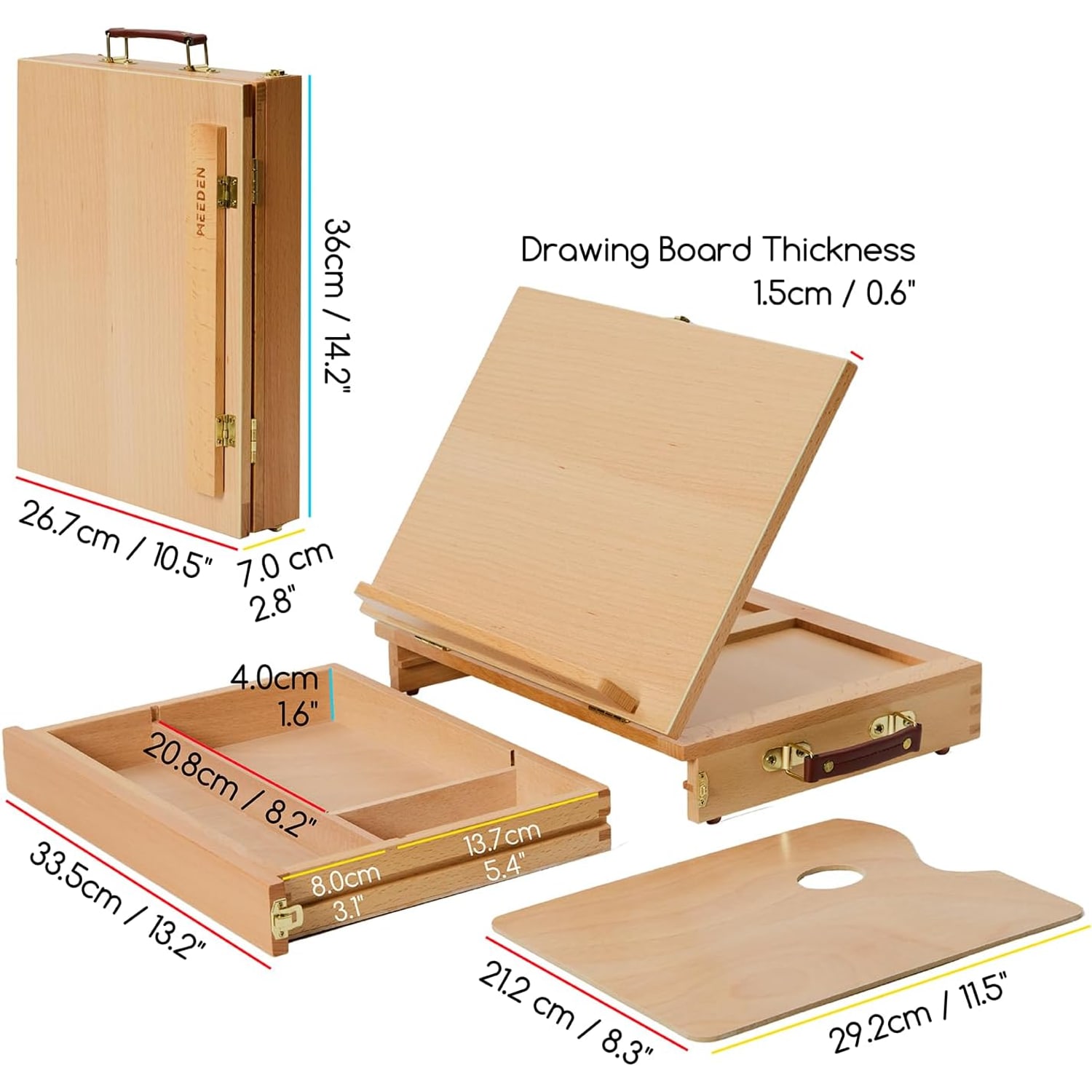 Tabletop Easel with Drawer