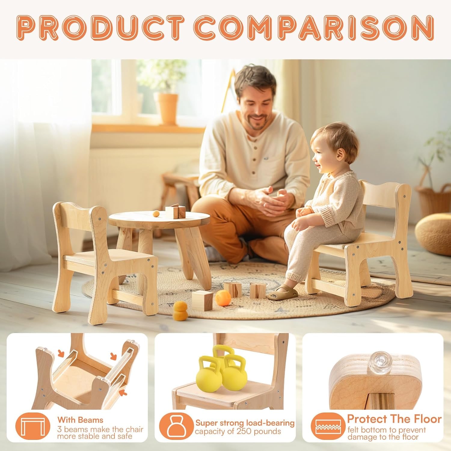 Wooden Kids Chairs Set of 2: image 5