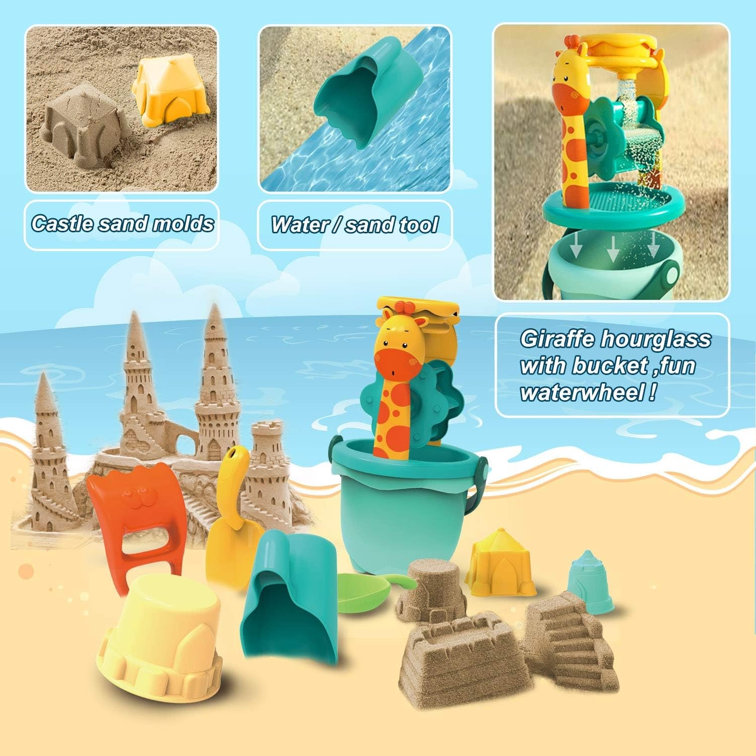 21 Piece Beach Pail and Shovel Set: image 2