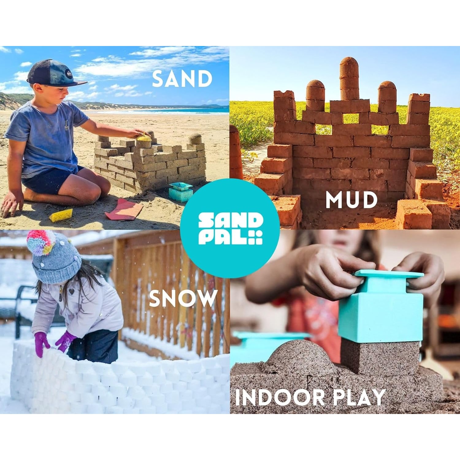 Beach Sand Toy Set with Castle Moulds and Digging Tools: image 7