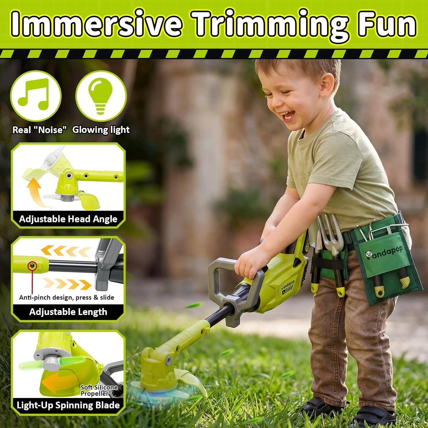 Toy Whipper Snipper and Leaf Blower Garden Set