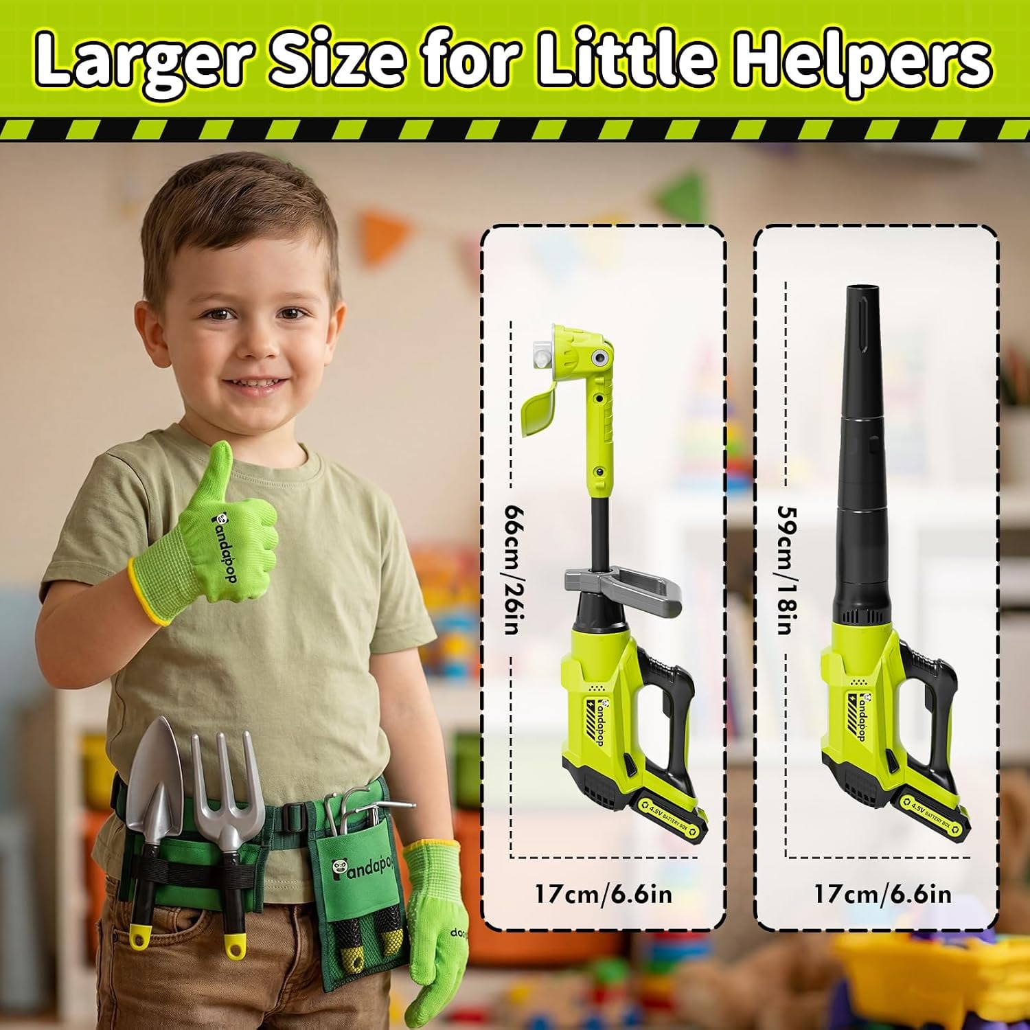 Toy Whipper Snipper and Leaf Blower Garden Set: image 7